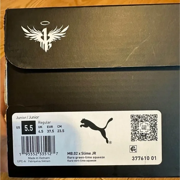 Boys Lamelo mb.02 slime size 5.5 - Picture 2 of 7